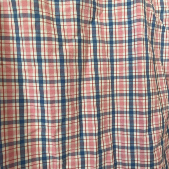 J.Crew Factory Blue Pink Plaid Button Down - Picture 7 of 7